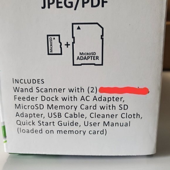 Pandigital‎ PANSCN09BE Handheld Scanner w/Doc Feeder & 2GB microSD Card (Blue) - Picture 9 of 9